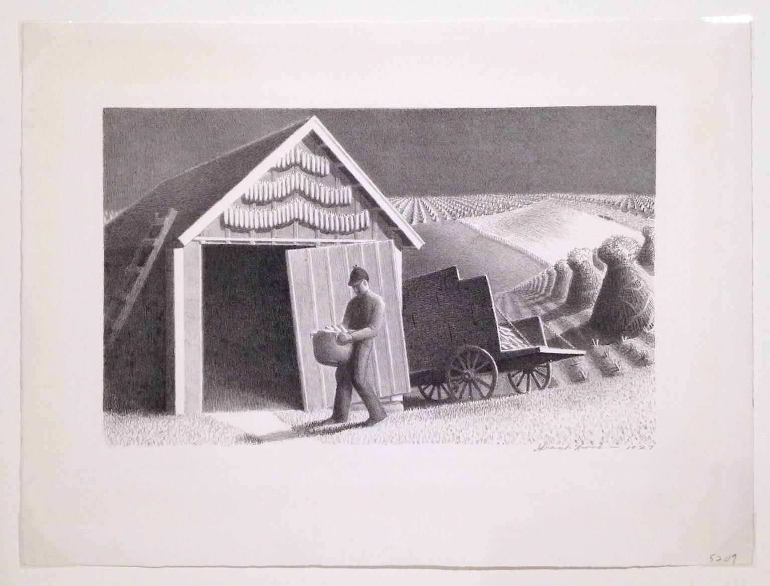 Seed Time and Harvest - Print by Grant Wood