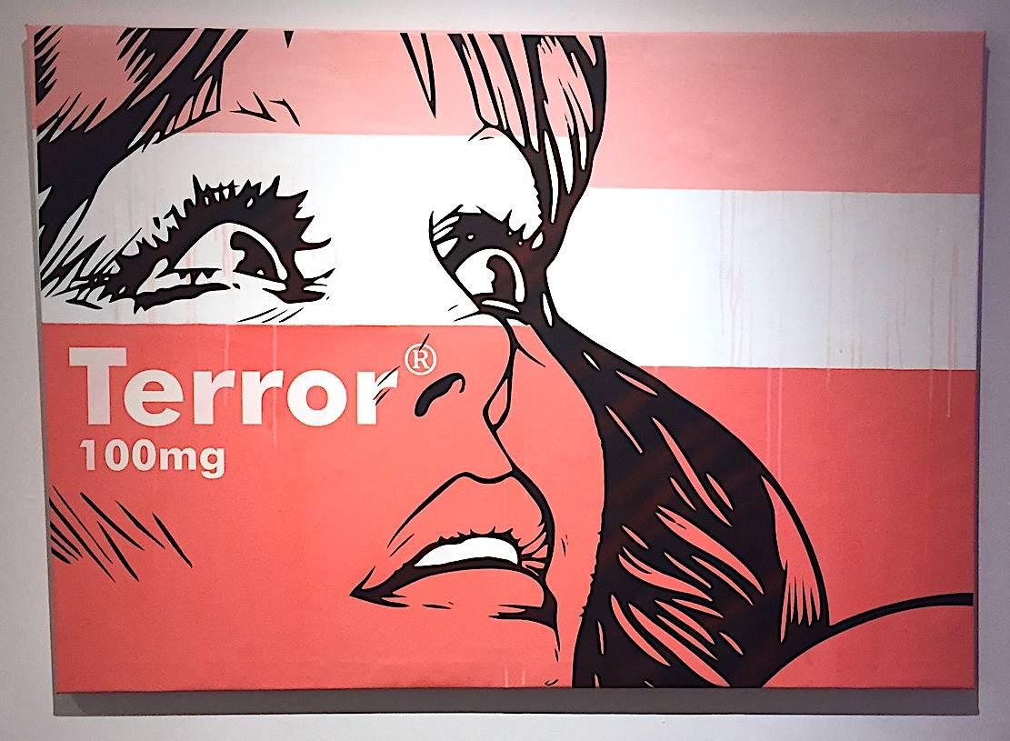 Terror - 100mg - Contemporary Painting by Ben Frost