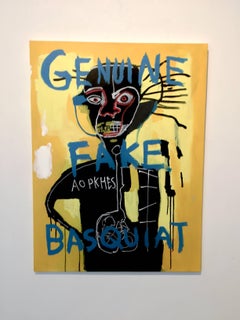 Fake Basquiat (Yellow King)