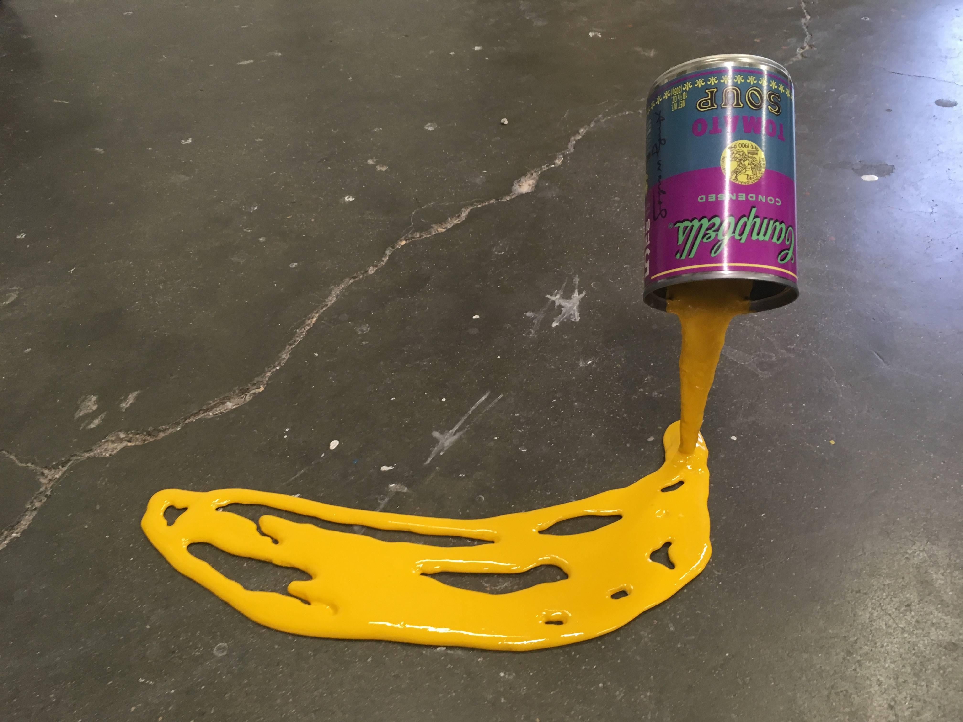 "Happy Accident- Warhol Banana" - Sculpture by Joe Suzuki