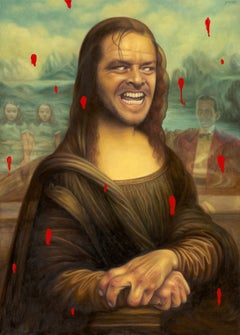Mona Lisa Jack Pop art Surrealism Alex Gross Hand Painted Oil Figurative