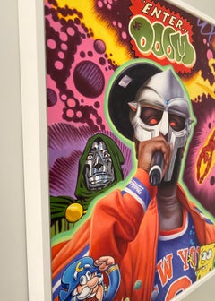 MF DOOM Pop art Surrealism Pop art Alex Gross Hand Painted Oil Figurative