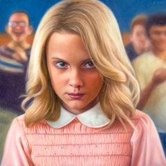 Stranger Things Pop art Surrealismo Alex Gross Dipinto a mano a olio Figurativo undici