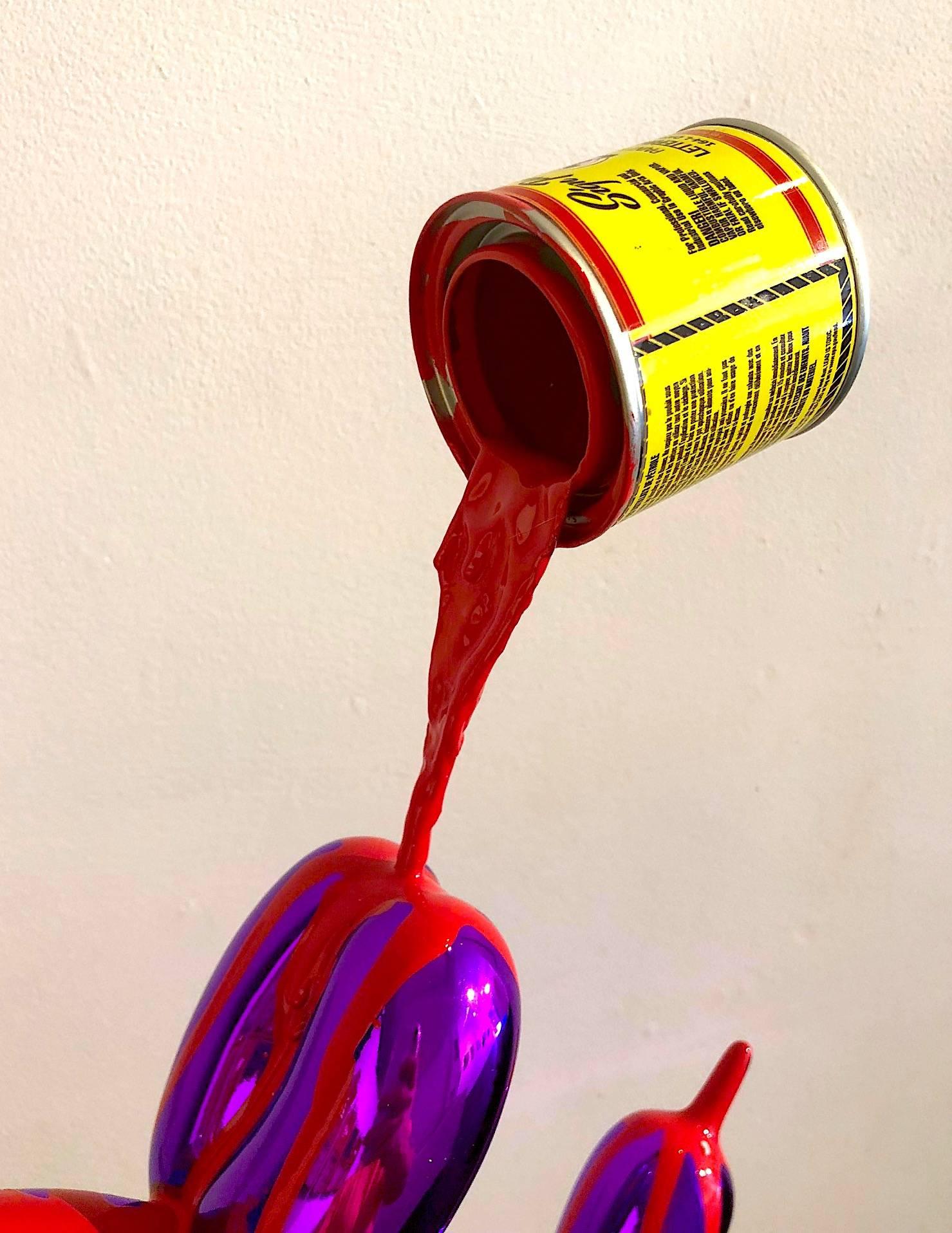 1shot paint can, casting resin, and enamel, metal sculpture
 
I consider my work to be artifacts of my own particular culture, which is not the generalized Japanese American culture, but that which formed as a direct result of being a first