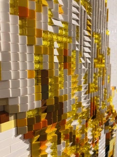 "All She Wants Is....." (lego on panel)