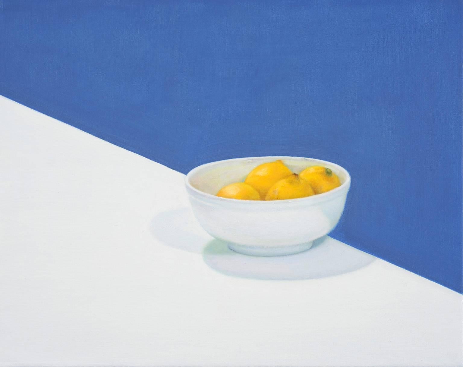 Craig Wylie Still-Life Painting - A Rush to the Edge (After Ellsworth Kelly)