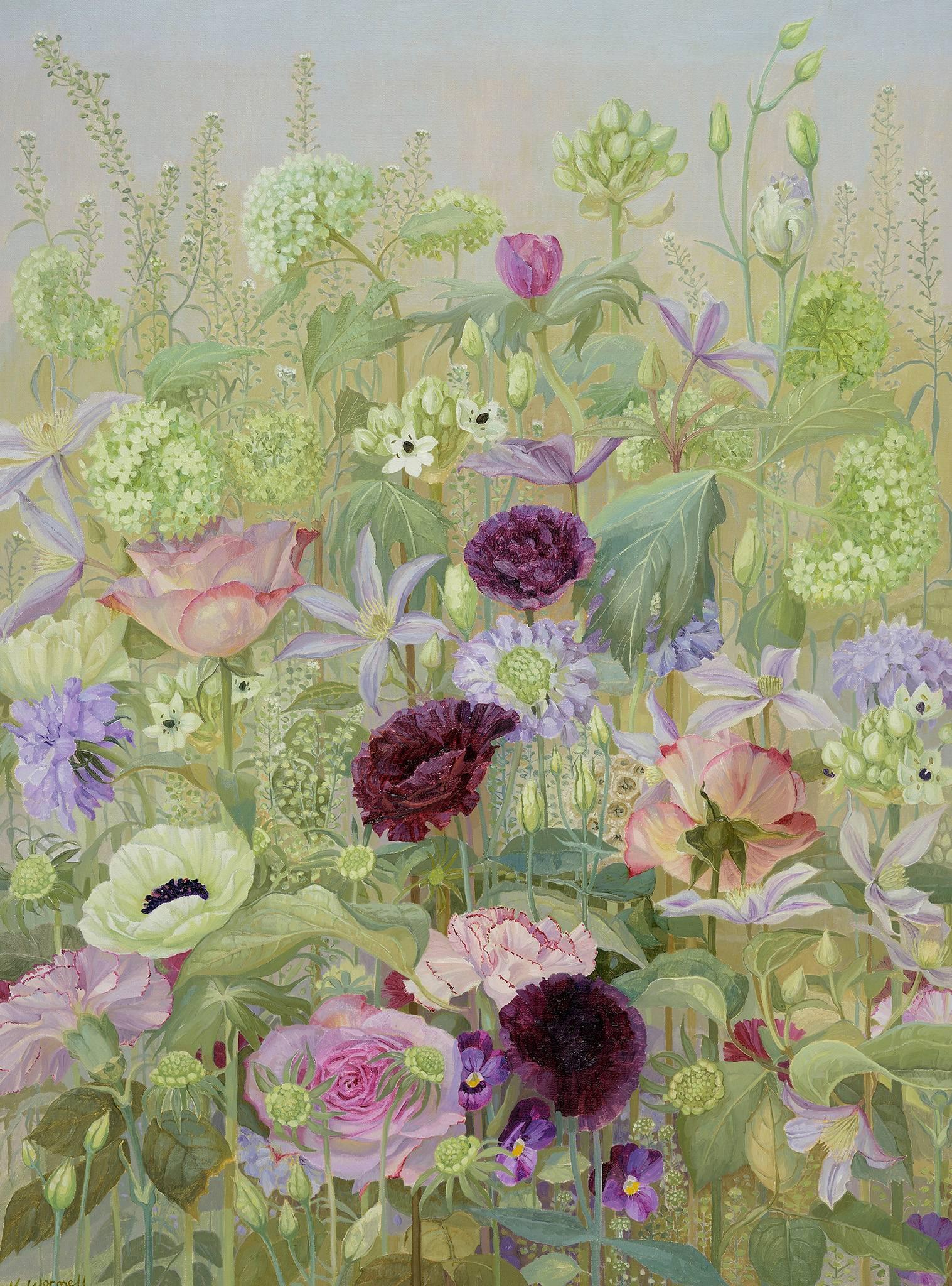 Jane Wormell Landscape Painting - Summer Flowers