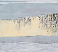 Willows along the Canal - 21st century, Contemporary, Landscape, Oil