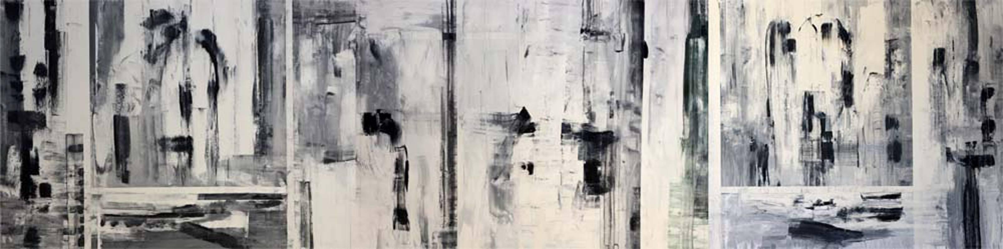 Antonio Carreno Abstract Painting - Hidden Words in a Beautiful Heart