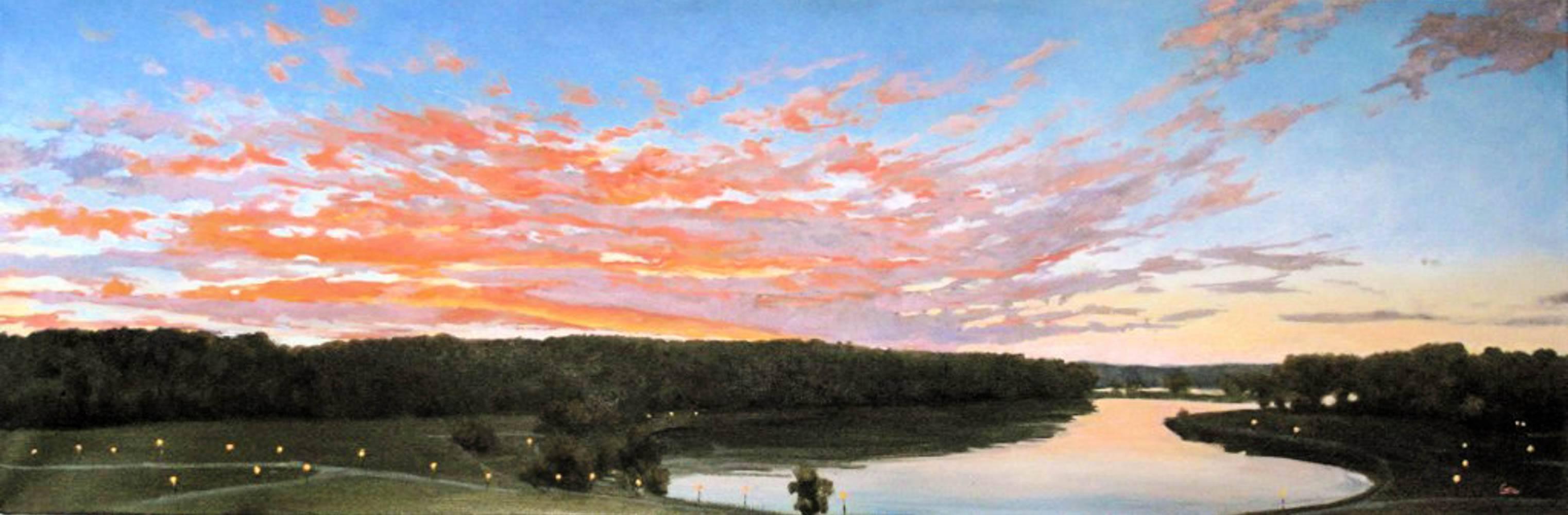 Elissa Gore Landscape Painting - Fiery Sky