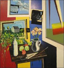 Still Life with Figs and Flowers
