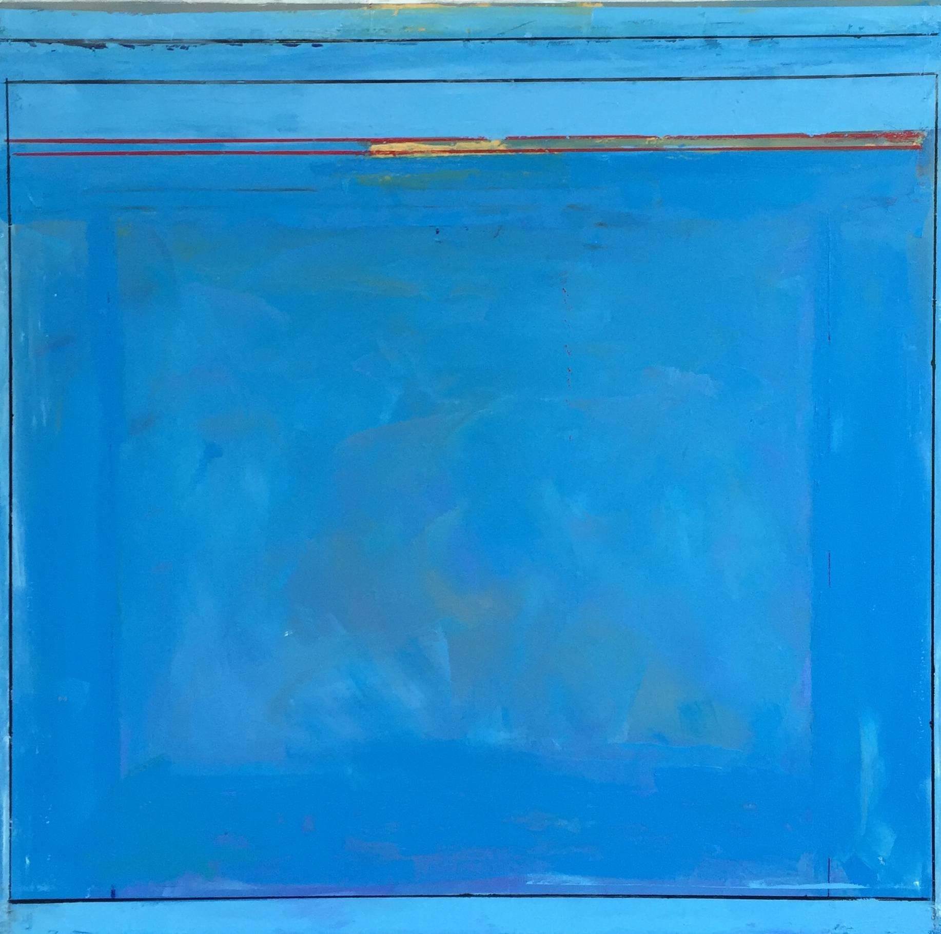 Linda Touby Abstract Painting - BLUE 1051