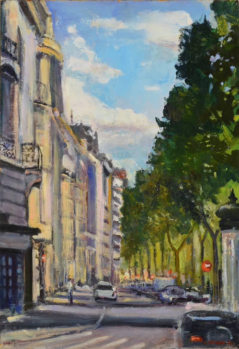 Lawrence Kelsey Landscape Painting - Paris Street
