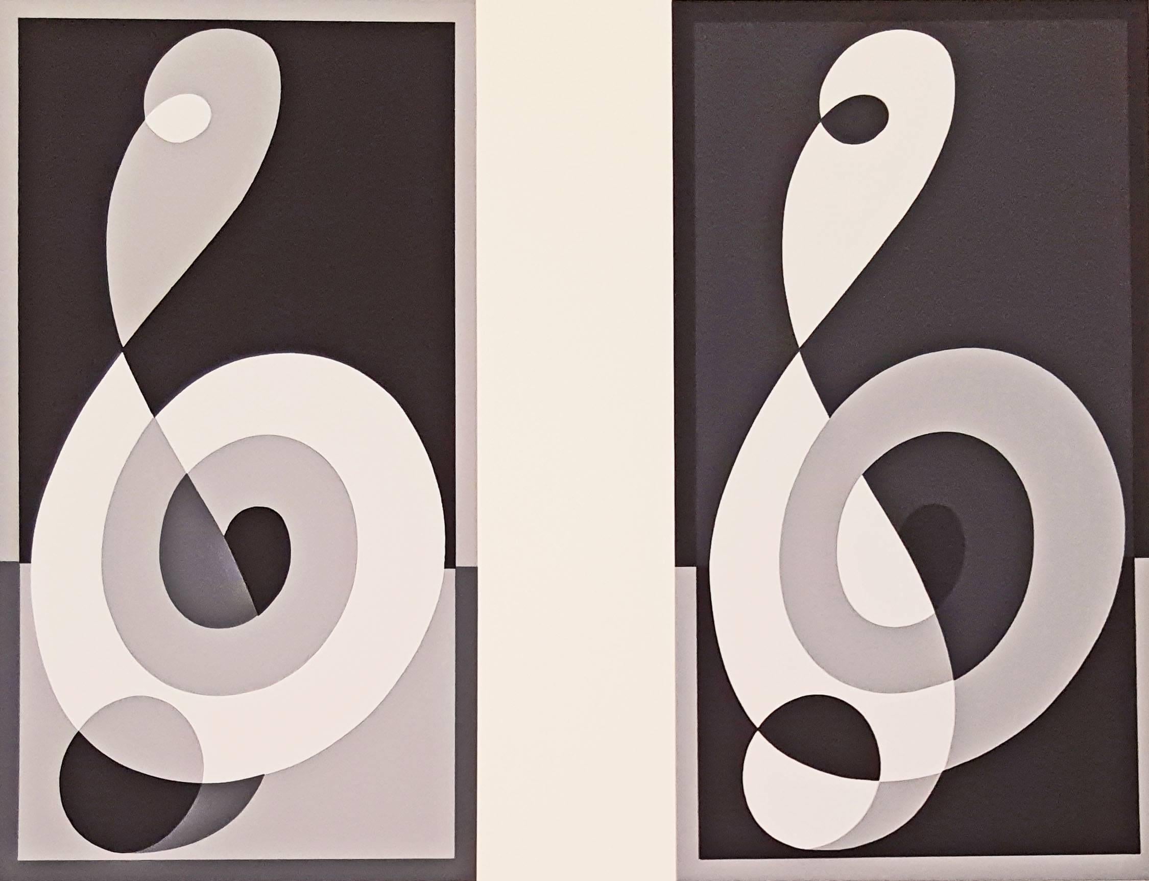Josef Albers Abstract Print - Formulation : Articulation, Portfolio I Folder 16 (A)