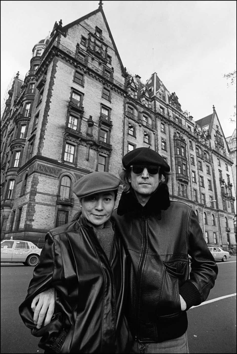 John and Yoko at the Dakota, 1980 by Allan Tannenbaum