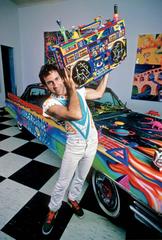 Vintage Kenny Scharf, Boombox and Cadillac, 1983