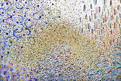 Gold And Silver Leaf Contemporary abstract painting Spirals III