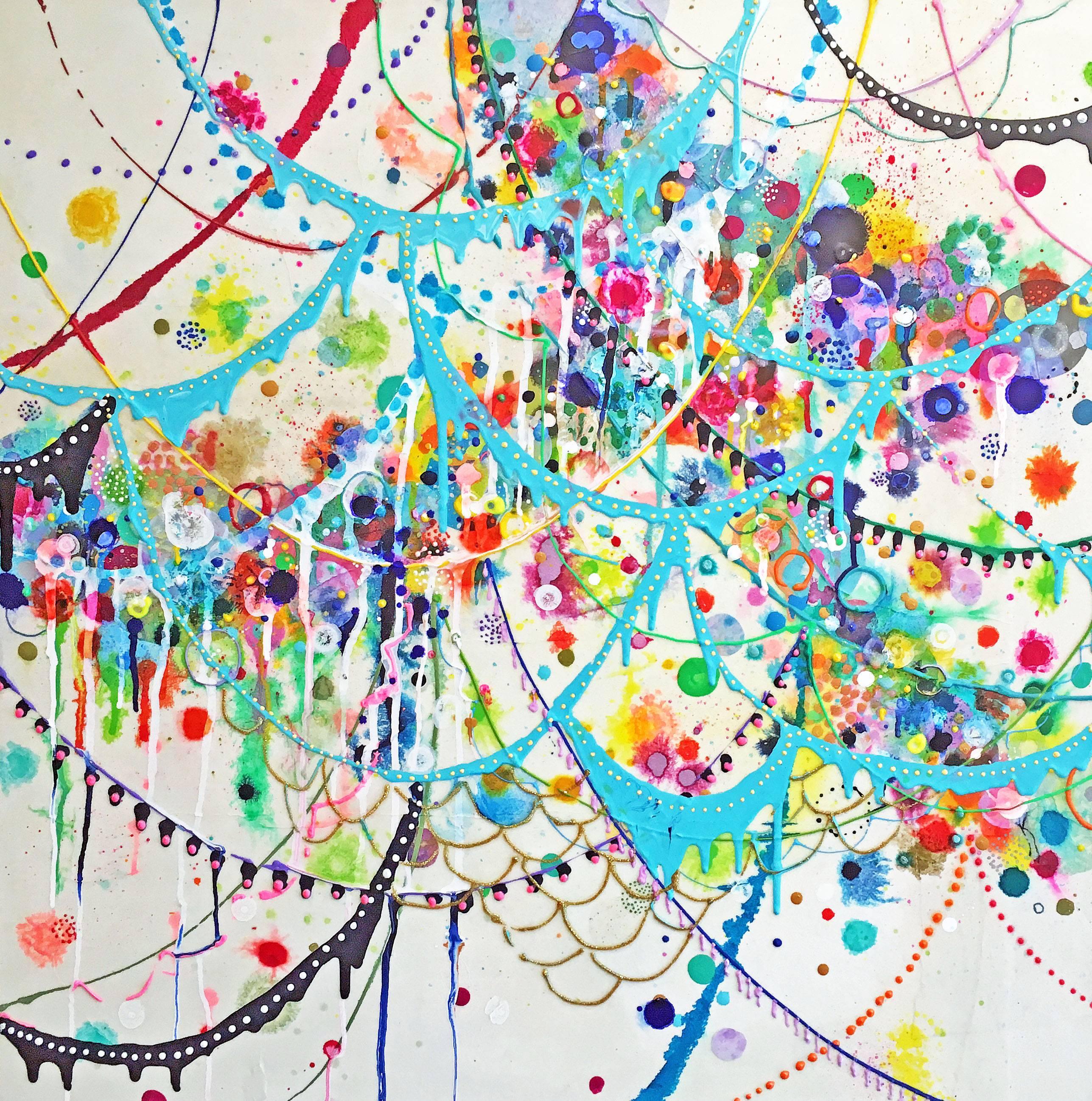 Liz Tran Abstract Painting - Boogie