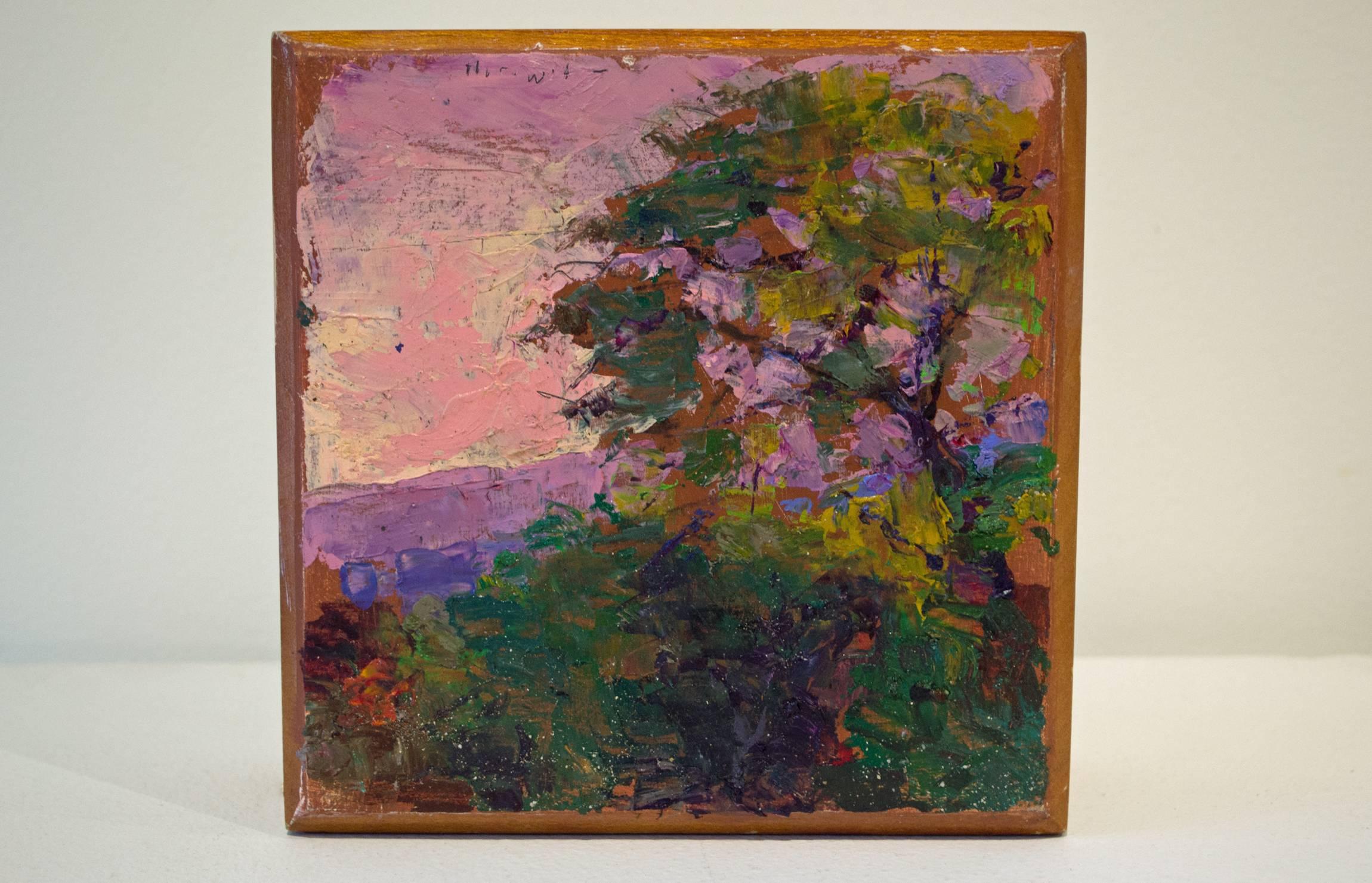 Sunrise Kona box - Painting by Larry Horowitz