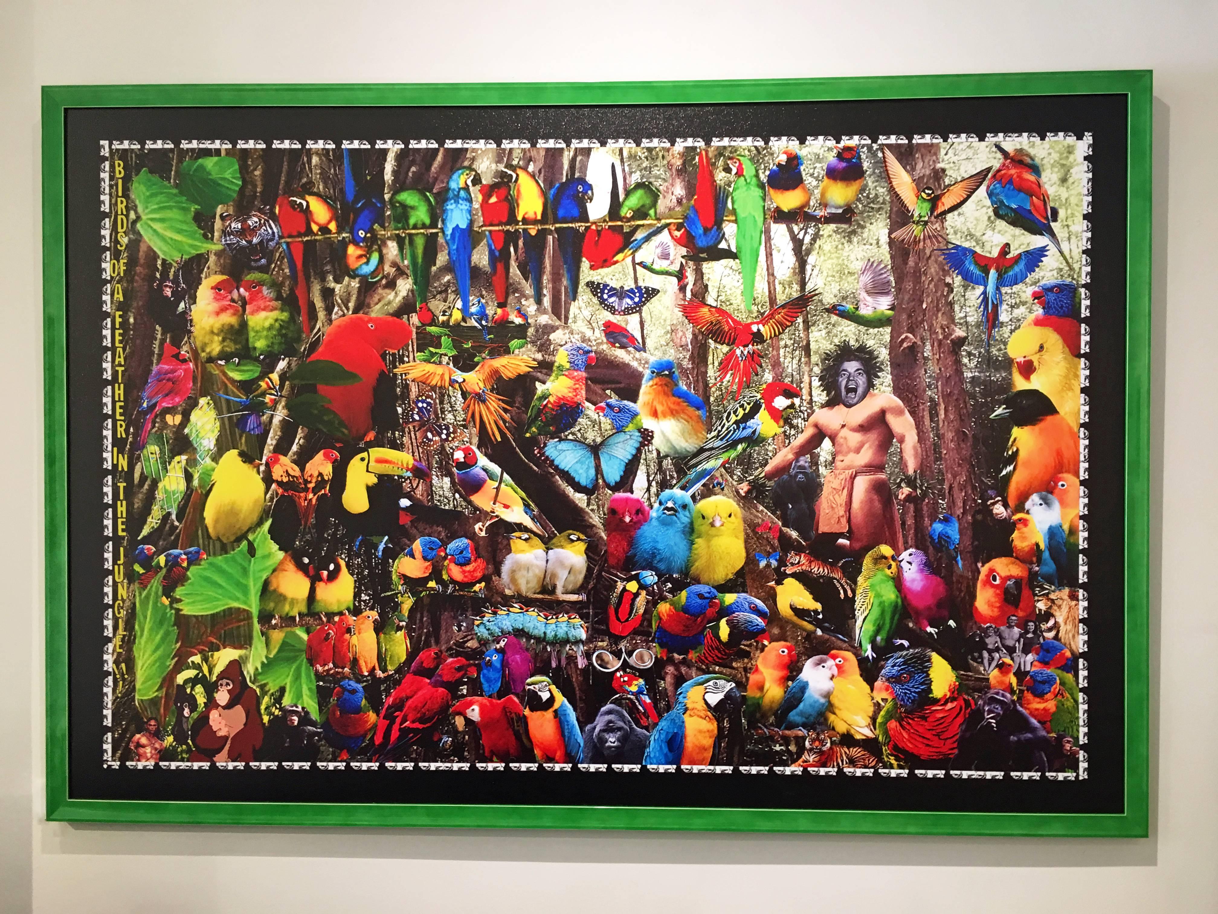 Birds of a Feather in the Jungle - Print by DJ Leon