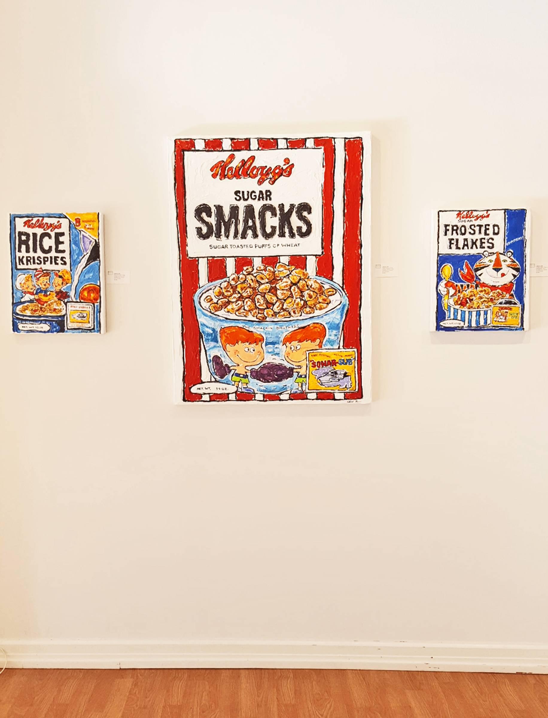 RICE KRISPIES - Snap, Crackle, and Pop - Painting by Leslie Lew