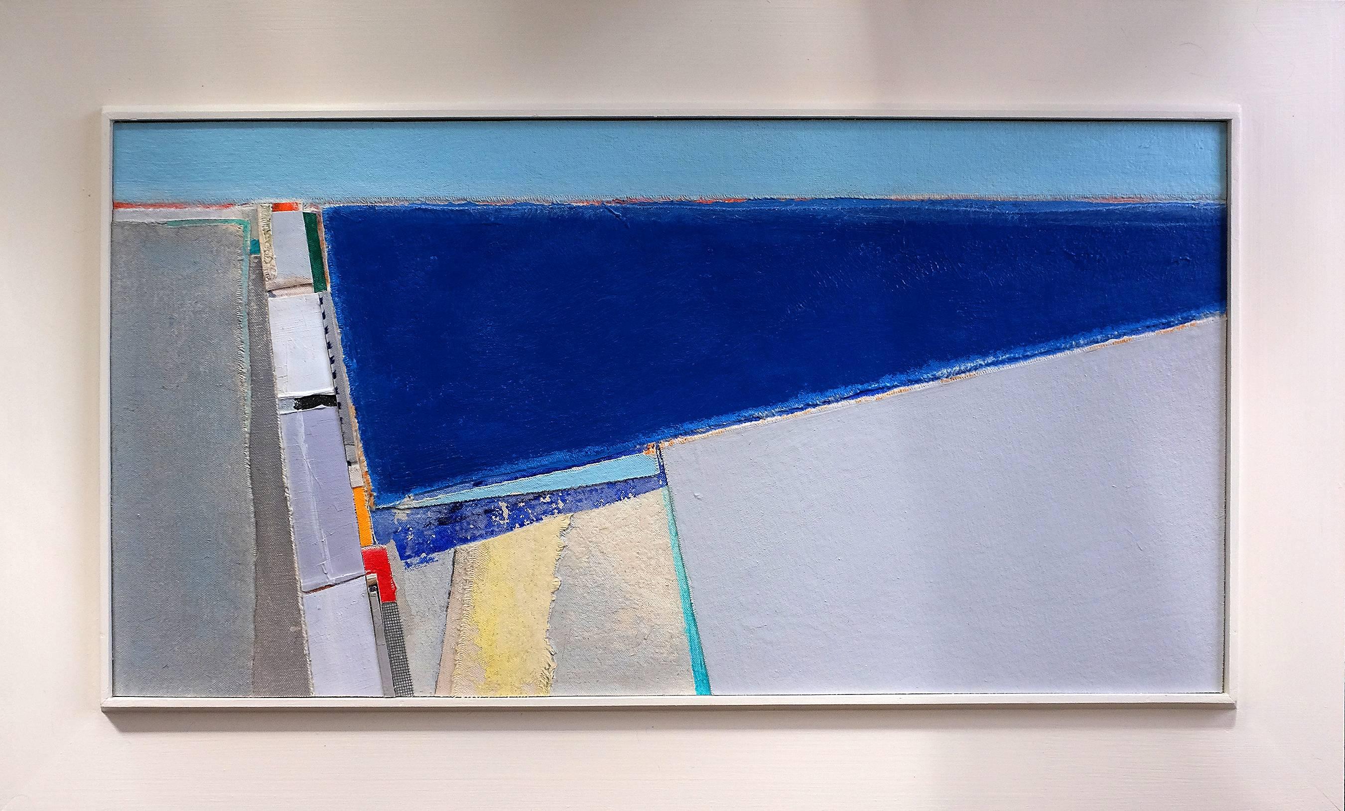 Coastal painting, Mixed media abstract, Eugene Healy, Middle Beach 1
