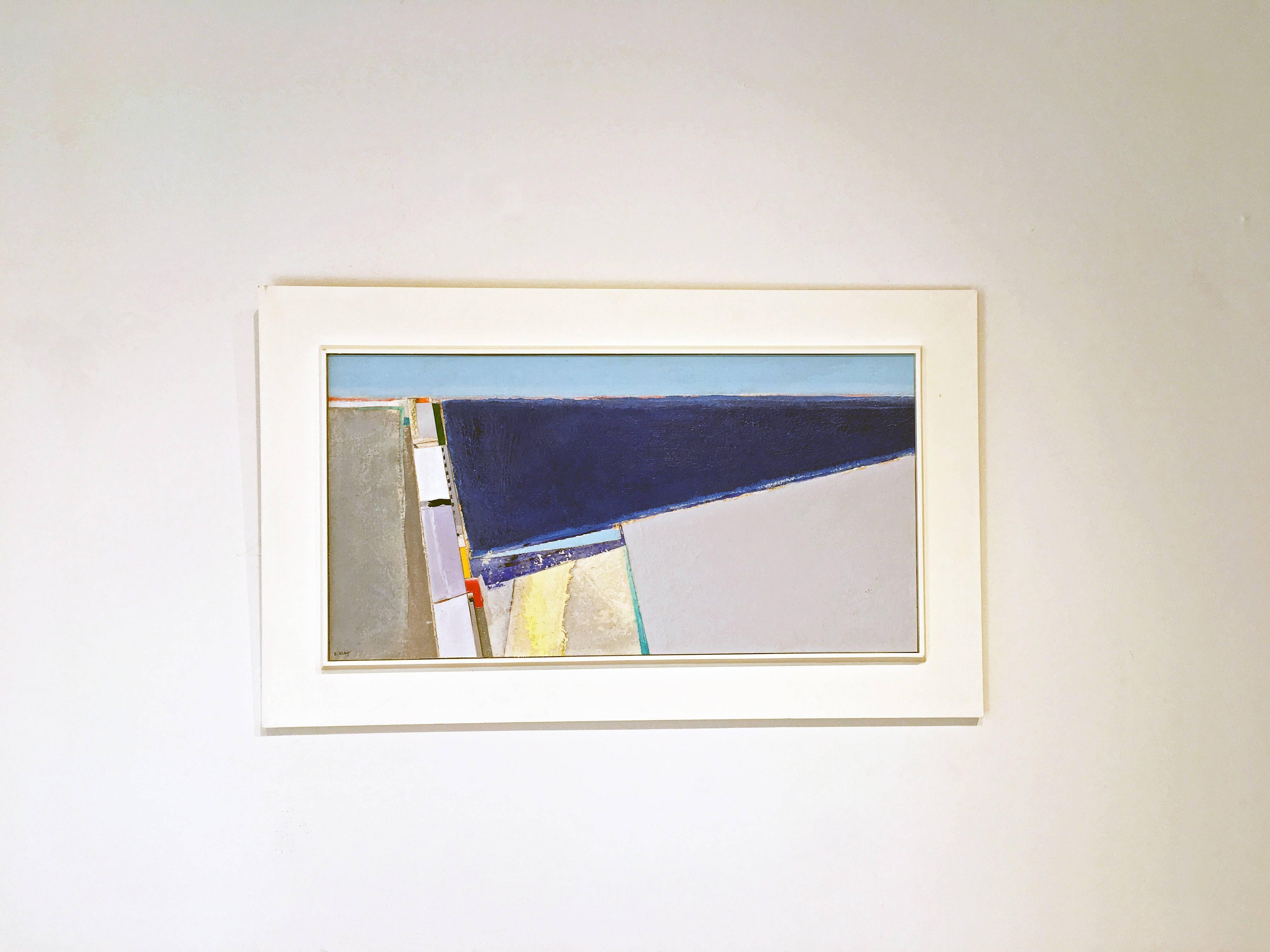 Coastal painting, Mixed media abstract, Eugene Healy, Middle Beach 2