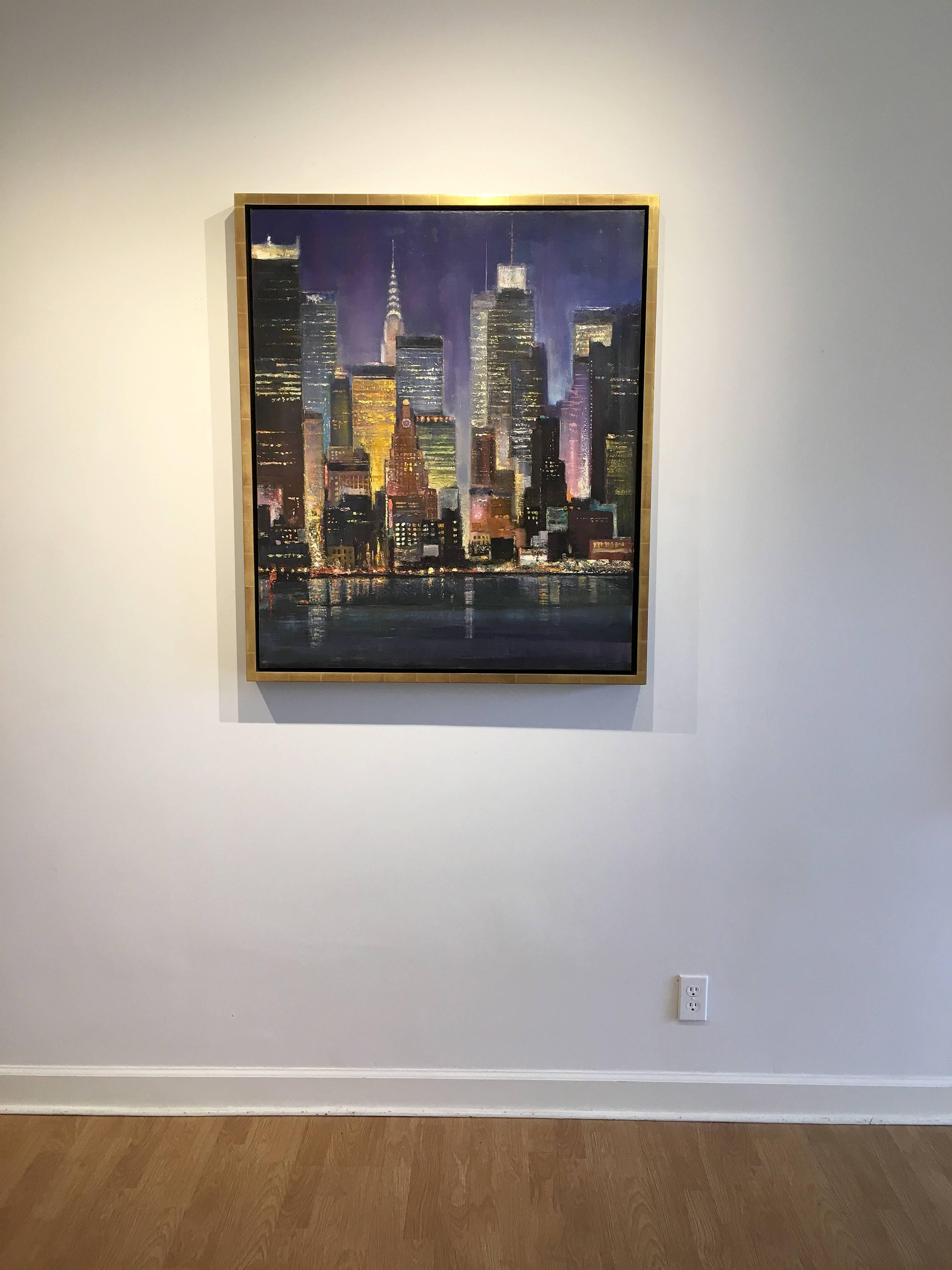 Luces de Nueva York - Painting de Lawrence Kelsey