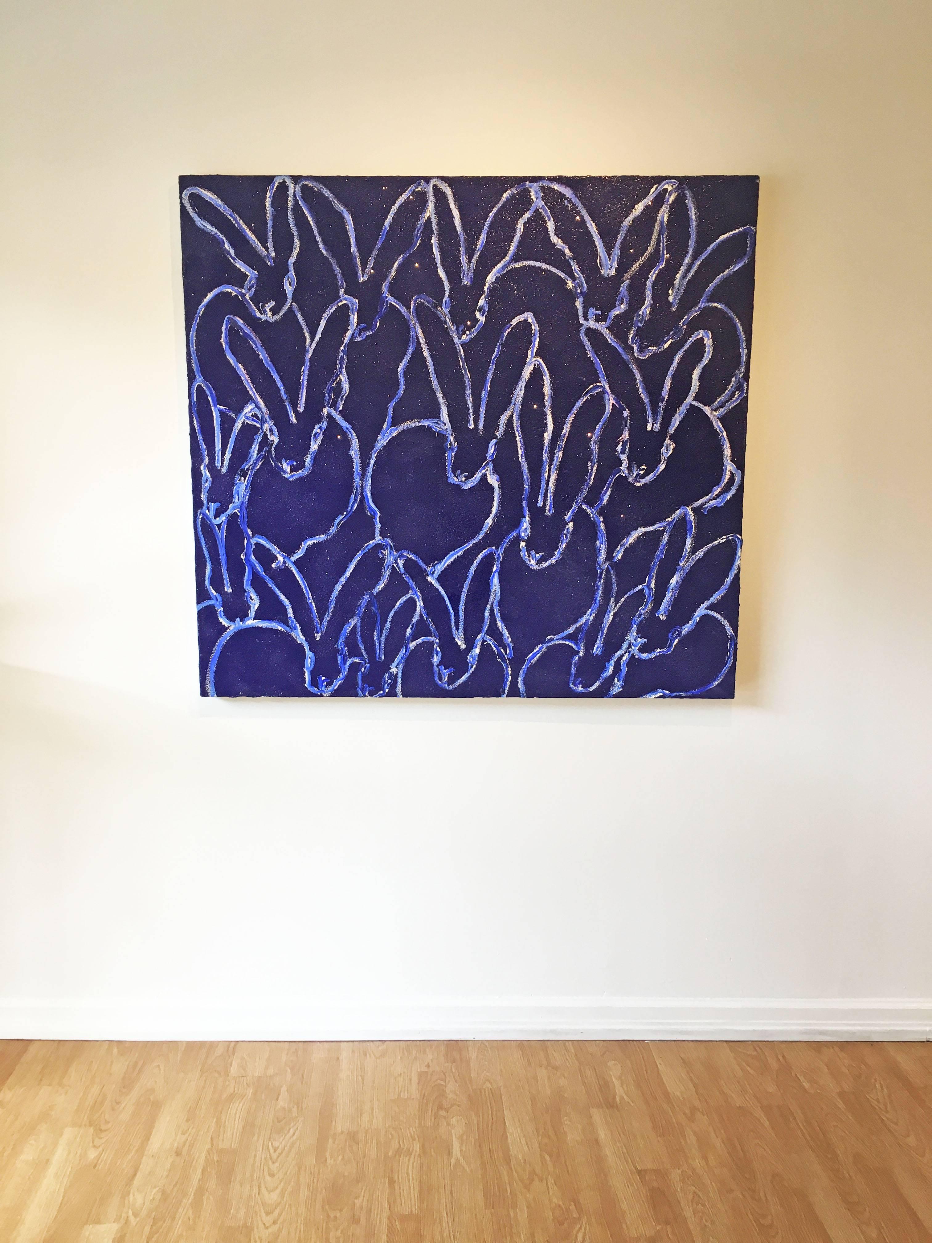 Blue Mist - Contemporary Painting by Hunt Slonem