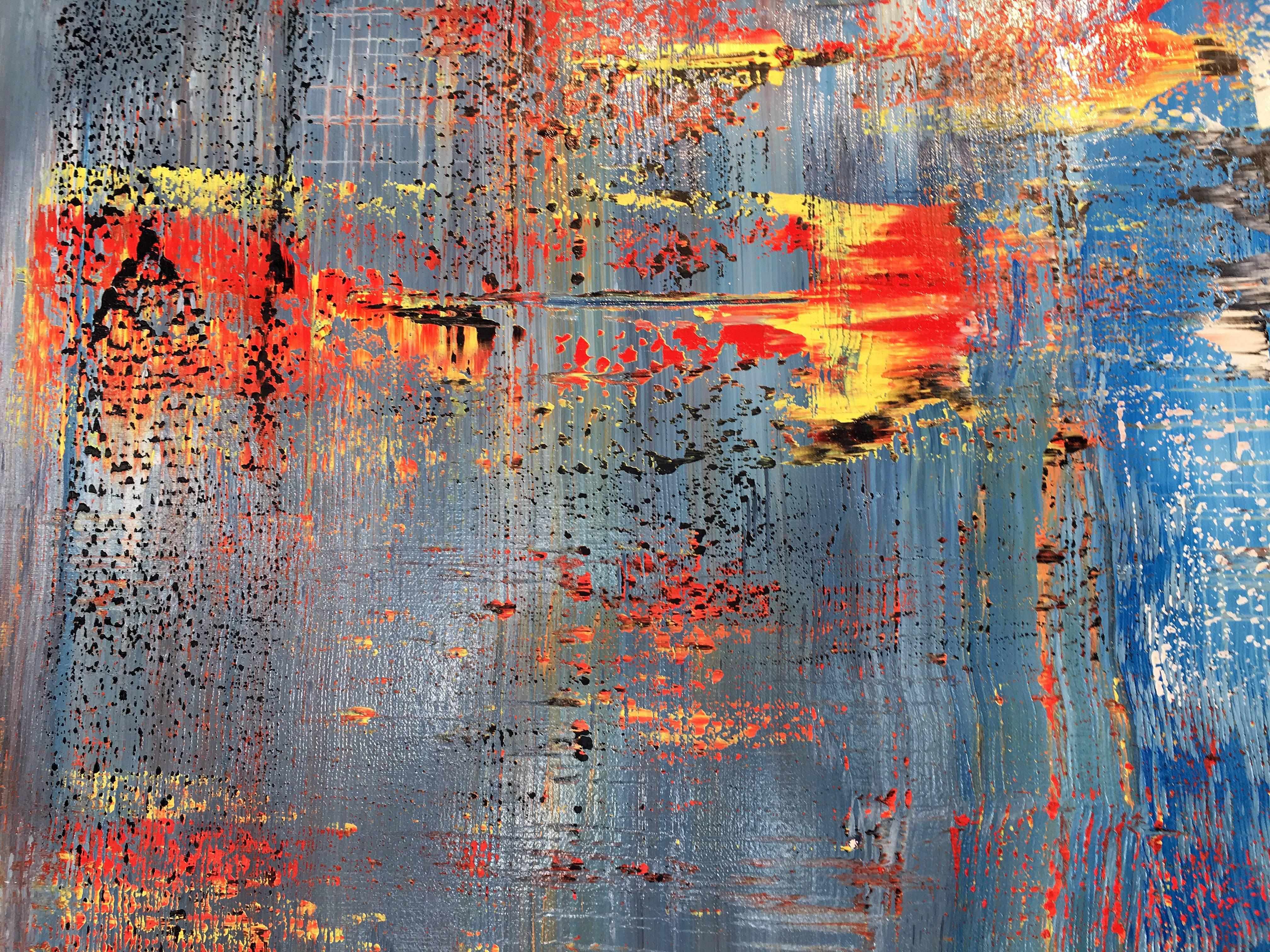 Abstract Painting by Antonio Carreno, 'Flare' For Sale 2