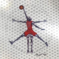 Vitruvian Athlete Basketball (Red)