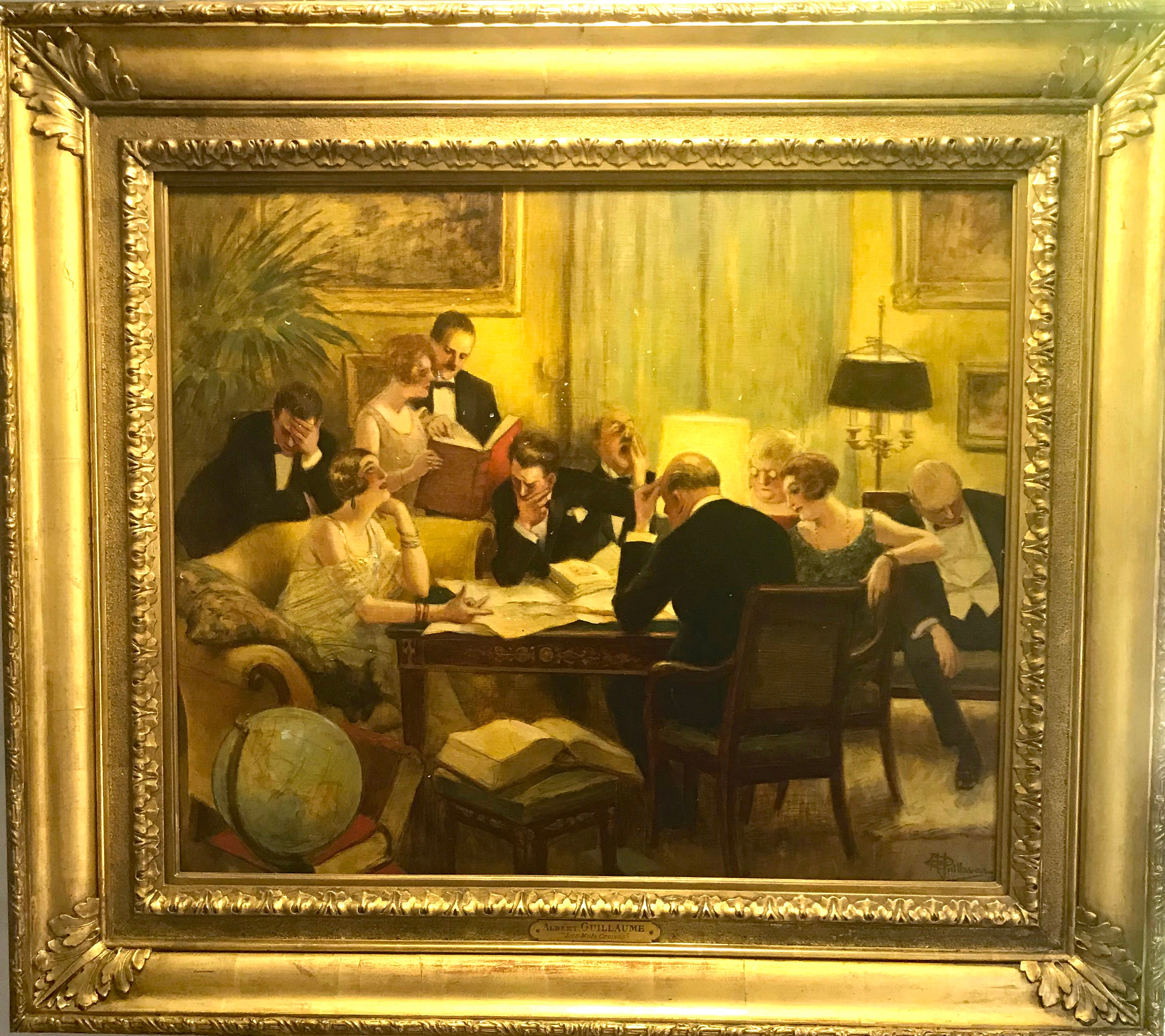 Albert Guillaume Les Mots Croises At 1stdibs
