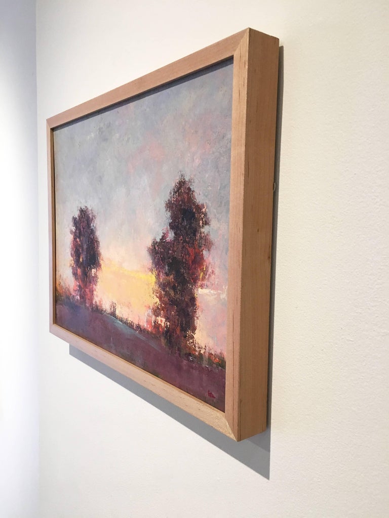 Innis Sunset - Brown Landscape Painting by Elissa Gore