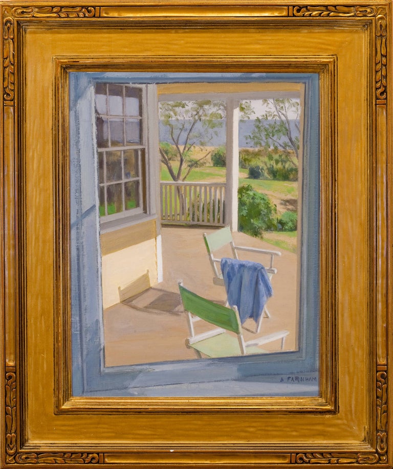 Alexander Farnham Landscape Painting - "View from Dining Room Window"