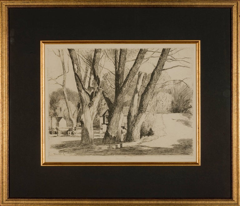 Daniel Garber Landscape Print - "Spring Valley Willows"