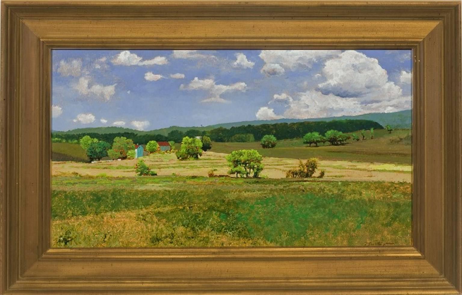 Landscape Painting di Peter Sculthorpe - "Vicino a Paris, Virginia"