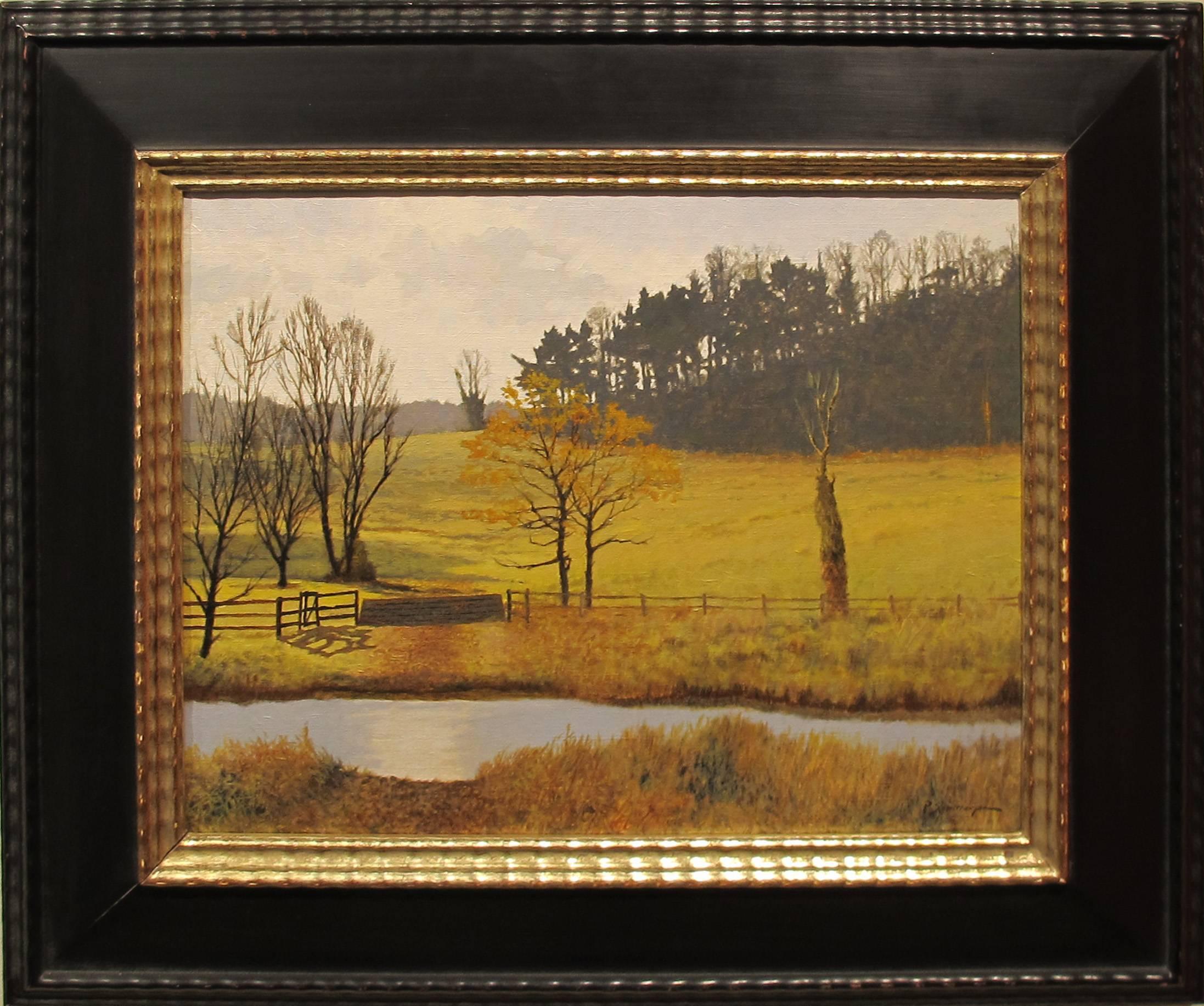 Peter Sculthorpe Landscape Painting - "Water Crossing"
