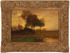 Antique "Landscape with Farm"