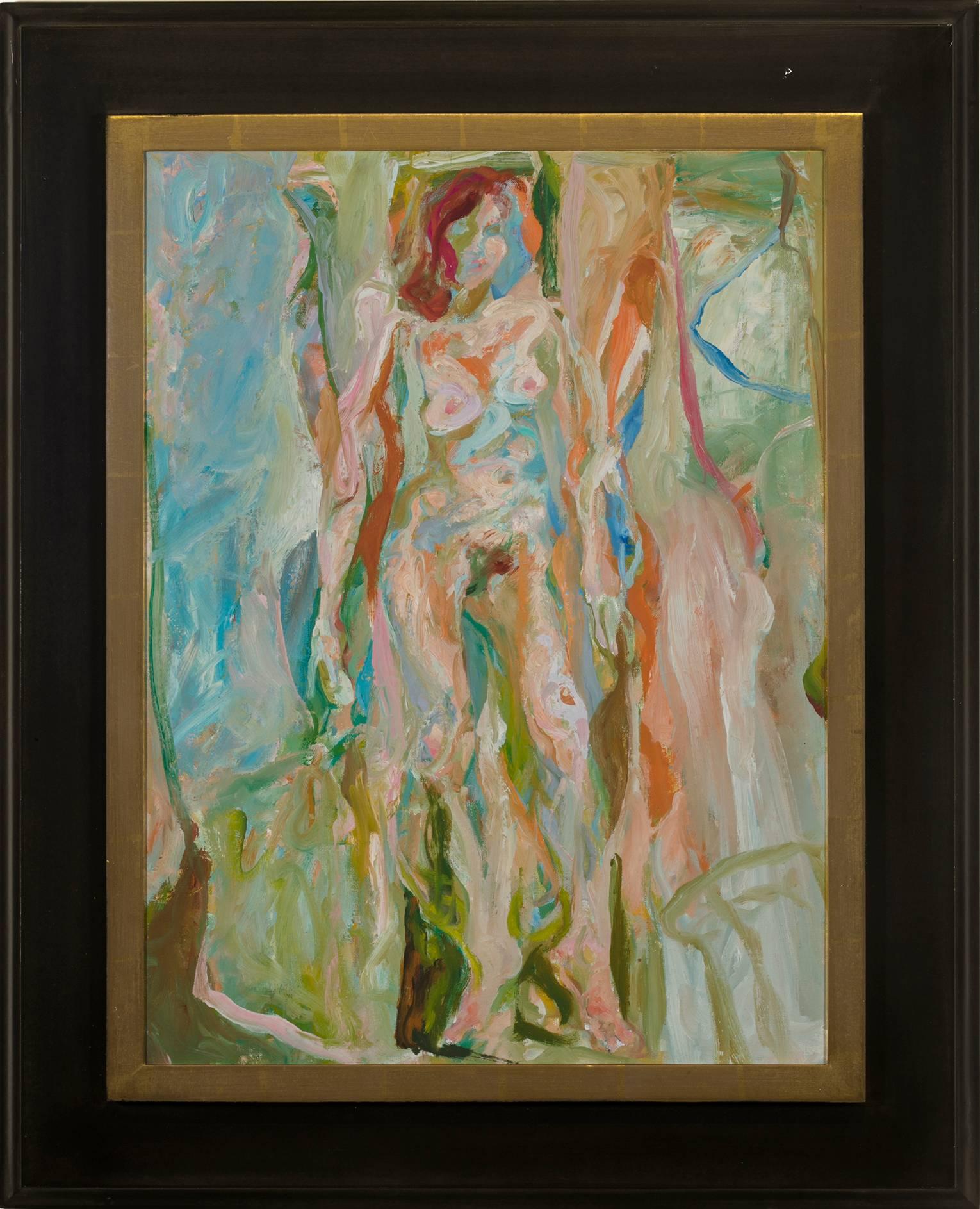 Rex Ashlock Abstract Painting - "Studio Model"