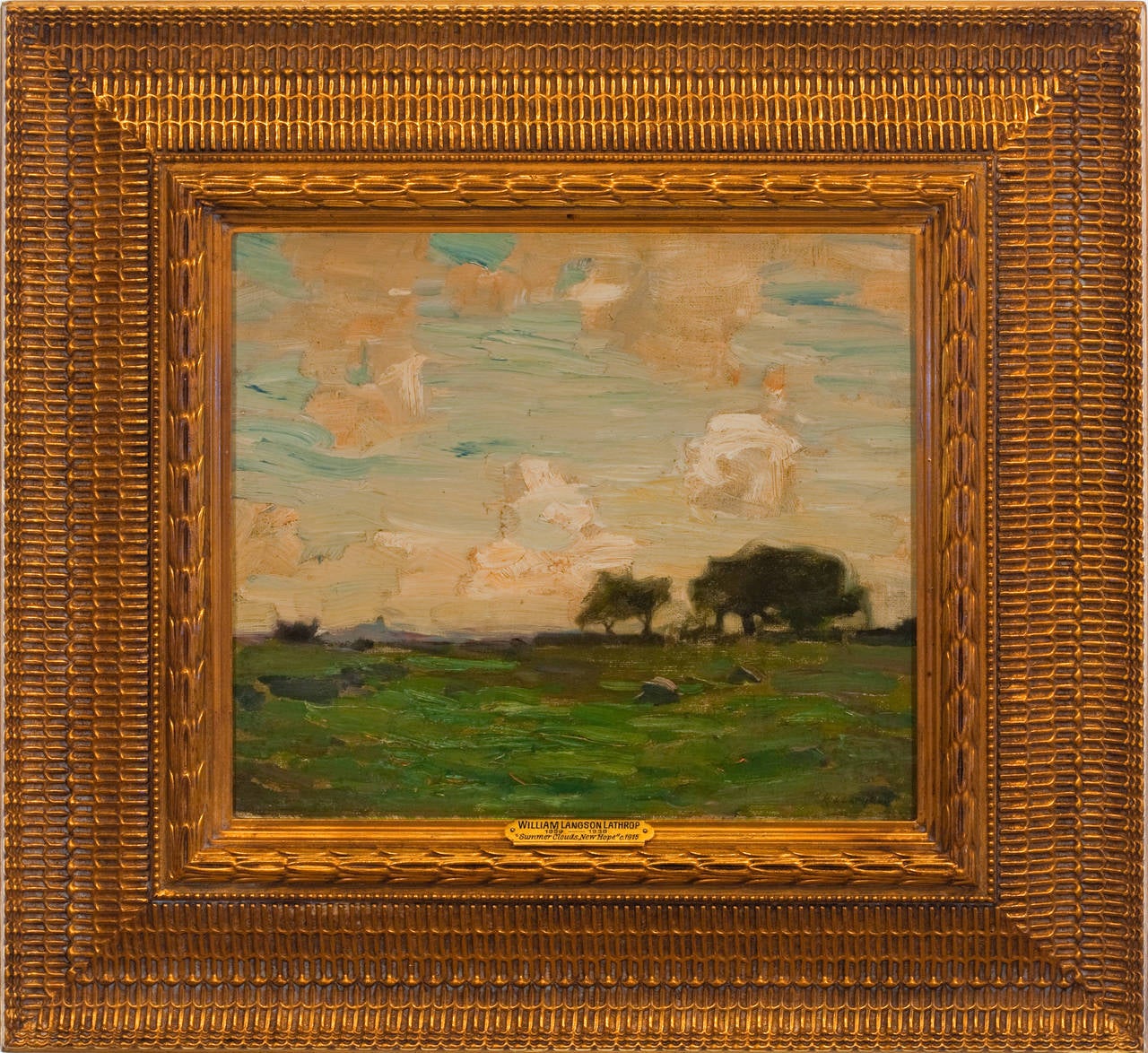 William Langson Lathrop Landscape Painting - "Summer Clouds"