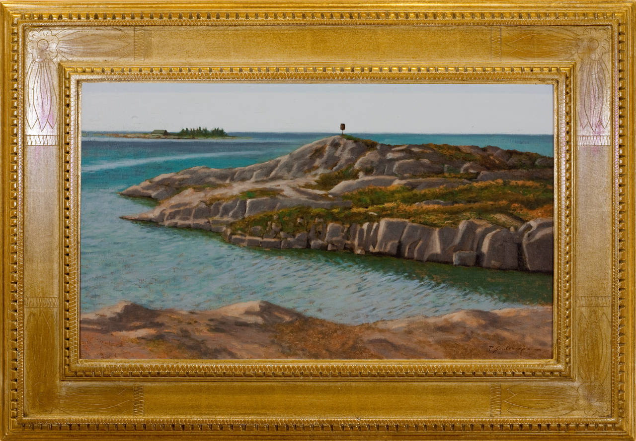 Peter Sculthorpe Landscape Painting - "Beacon Head, Georgian Bay, Ontario"