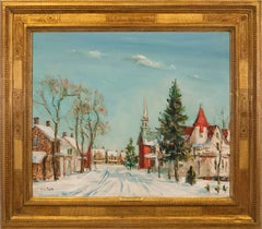 Vintage "Snow Covered Village"