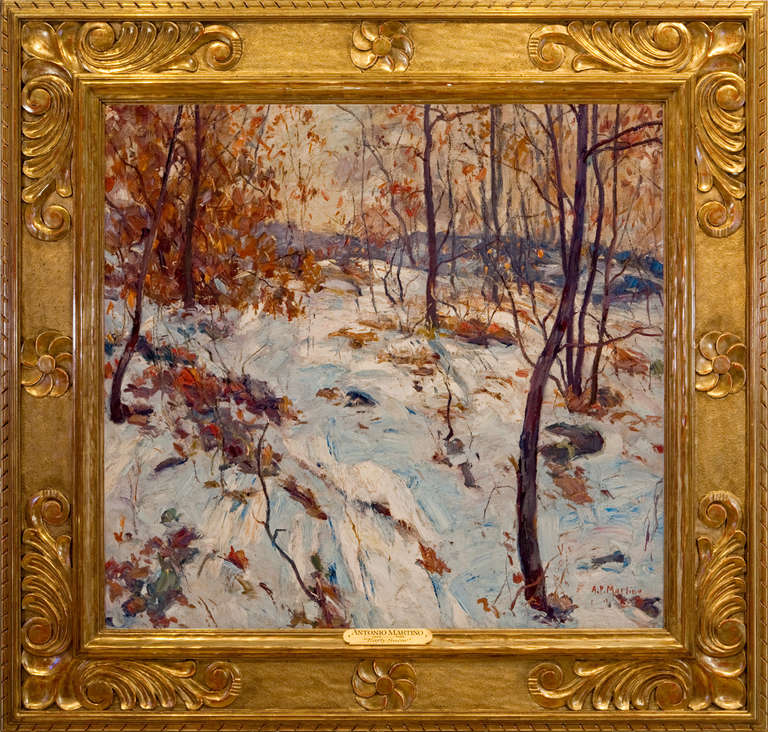 Antonio Pietro Martino Landscape Painting - Early Snow