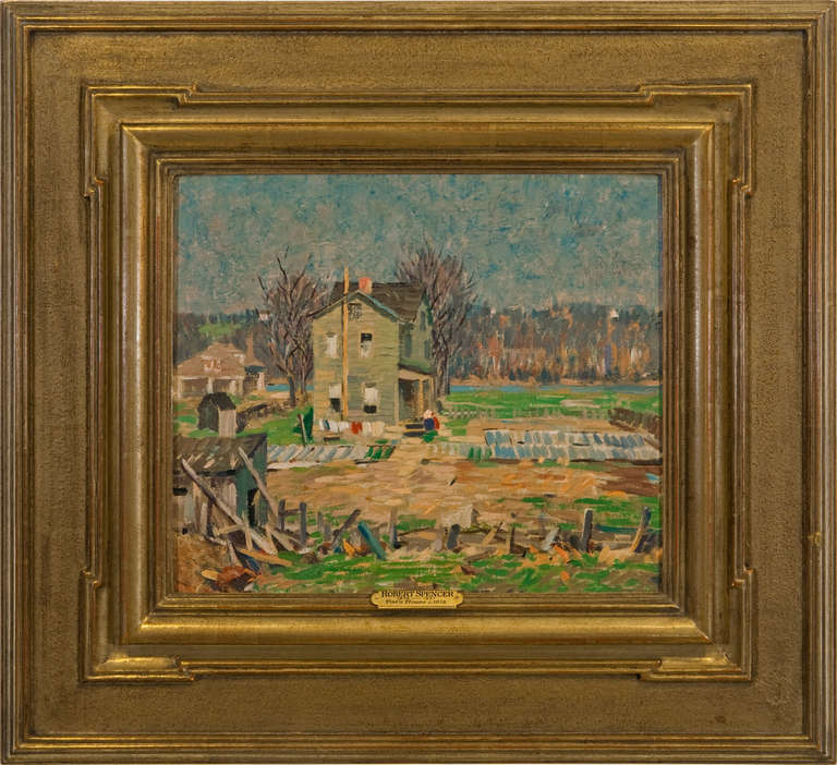 Robert Spencer Landscape Painting – "Pat's House"