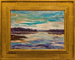 "Delaware River at Sunset"