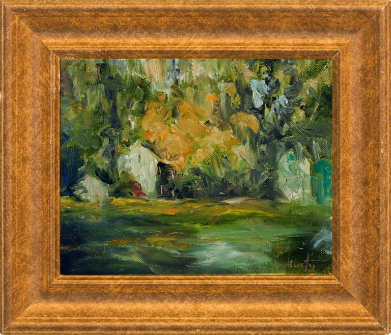 Evelyn Faherty Landscape Painting - Early Autumn, Bucks County