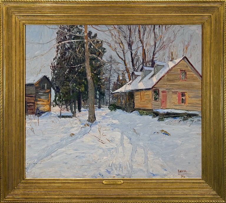 Walter Emerson Baum Landscape Painting - "Winter Sunlight"