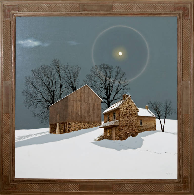 Peter Sculthorpe Landscape Painting - Full Moon, Bright Night