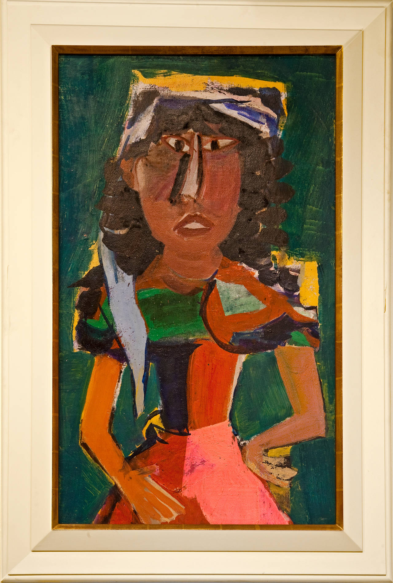 Vaclav Vytlacil Abstract Painting - Indian Maiden