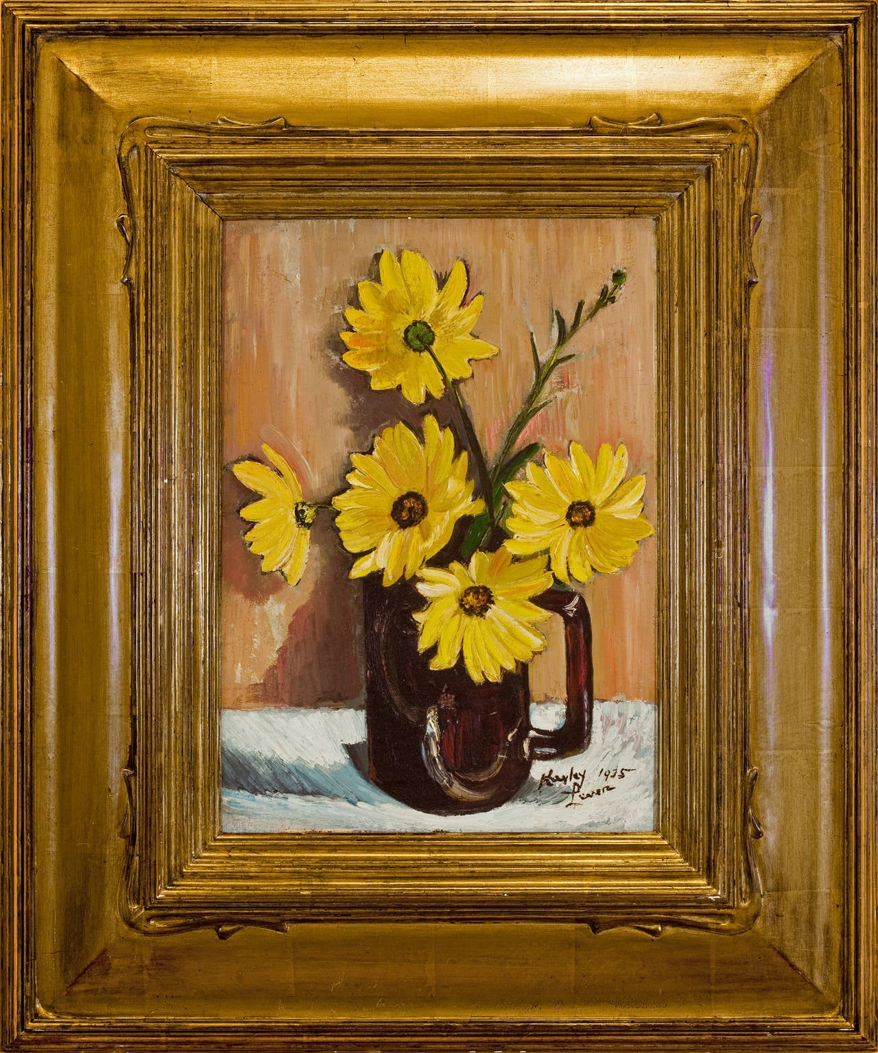 Richard Hayley Lever Still-Life Painting - "Floral Still Life"